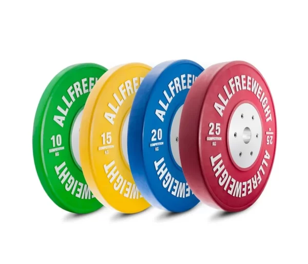 comprar-discos-olimpicos-bumper-competicion-halterofilia-iwf-powerlifting