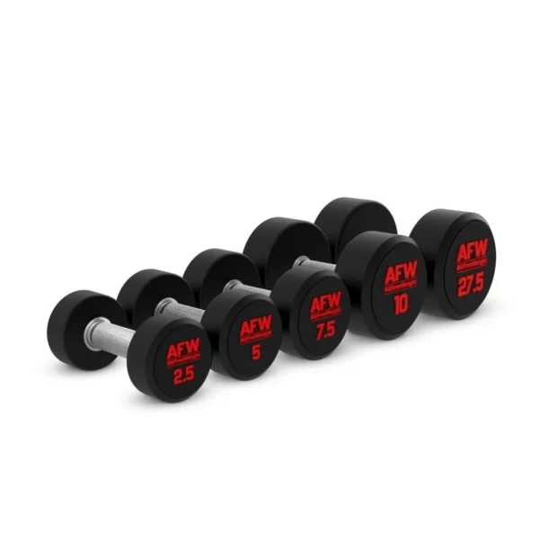 comprar-lote-mancuernas-redondas-color-negro-rojo