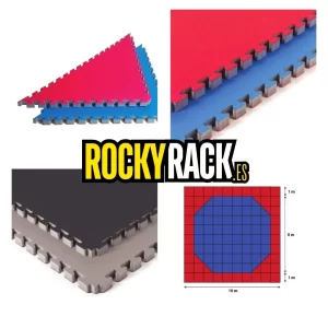 Tatami TRIPLE CAPA Profesional MMA Azul • 100kg/m3 (20 - 40mm)