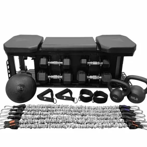 Máquina de banco multifuncional gym FXD + Materiales INCLUIDOS