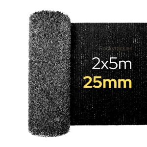 2x5 (10m2) • Césped NEGRO 25mm