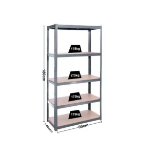 Mueble para gimnasio en casa -Estantería [Hasta 875kg]