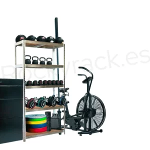 Mueble para gimnasio en casa -Estantería [Hasta 875kg]
