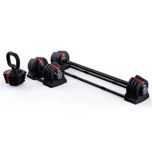 Mancuerna Ajustable [18kg] 3x1 - Pesa rusa + Barra