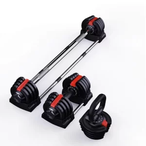 Mancuerna Ajustable [18kg] 3x1 - Pesa rusa + Barra