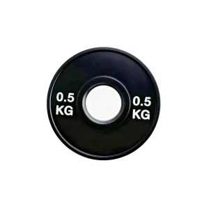 Discos olímpicos FRACCIONALES Negros [de 0,5 a 2,5kg]