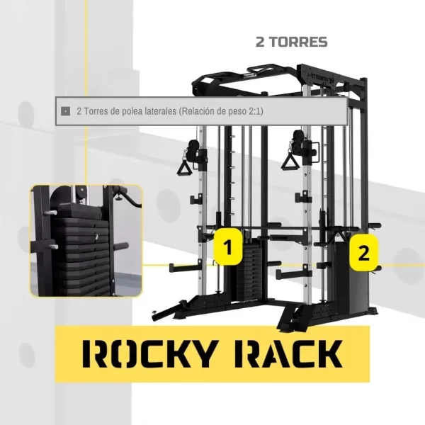 Rack Musculacion con POLEAS [COMPLETO]★ 100% ROCKYRACK
