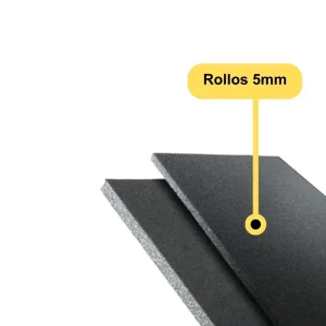 Rollo ESPUMAS 5mm - NEGRO [Bajo Impacto]