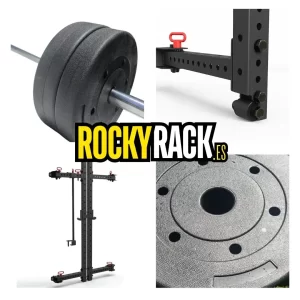 LOTE: Rack Plegable + Discos Olímpicos