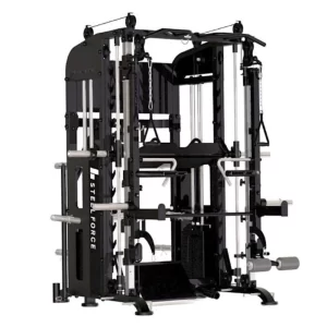 Rack M15PRS con Poleas Regulables + Smith • Carga de Placas 200kg [COMPLETO + Leg Press]