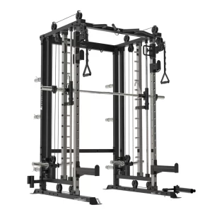 Rack M4PRS con Poleas Regulables INDEPENDIENTES + Smith • Carga de Discos [100kg/Soporte]