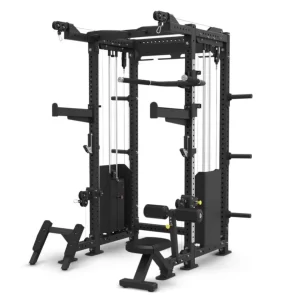 Rack M18PRS con Poleas Regulables + Smith • Carga de Placas 200kg [BANCO INTEGRADO]
