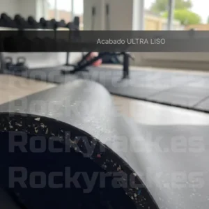 Losetas Caucho PREMIUM 15mm - 6m2 Color Negro con Motas Blancas